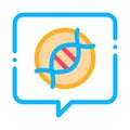 dna problem atherosclerosis, molecule color icon vector illustration