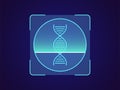 DNA recognition. Biometric scanning system for human biomaterial, DNA ID technology Royalty Free Stock Photo