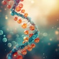 DNA. Research molecule. Scientific breakthrough in human genetics. Royalty Free Stock Photo