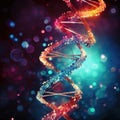 DNA. Research molecule. Scientific breakthrough in human genetics. Royalty Free Stock Photo
