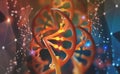 DNA. Research molecule. Scientific breakthrough in human genetics