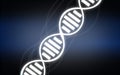 DNA sequence blue glow light