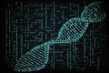 DNA sequencing background. Generative AI Royalty Free Stock Photo