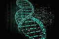 DNA sequencing background. Generative AI Royalty Free Stock Photo