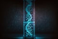 DNA sequencing background. Generative AI Royalty Free Stock Photo