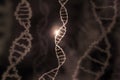 Dna specific genom background brown Royalty Free Stock Photo