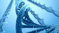 DNA Spiral Blue Science Background