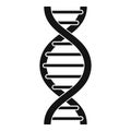 DNA spiral icon, simple style Royalty Free Stock Photo