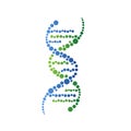 Dna spiral icons. Helix human Royalty Free Stock Photo