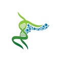 Dna spiral icons. Helix human Royalty Free Stock Photo