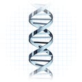 DNA strand genetic helix Royalty Free Stock Photo