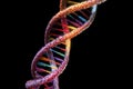 DNA strand. Helix molecular structure. Generative AI Royalty Free Stock Photo