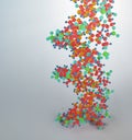 DNA strand model Royalty Free Stock Photo