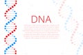 DNA strand symbol. DNA genetics. vector stock illustration Royalty Free Stock Photo