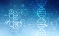 DNA structure, abstract medical and health care background