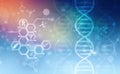 DNA structure, abstract medical and health care background