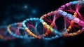 DNA structure. Helix formation closeup view Royalty Free Stock Photo