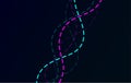 DNA structure ÃÂhromosome spiral. Molecule research genetic formula. Science modern technology for banner, poster, cover. 3D code