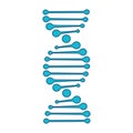 DNA structure icon in line and fill style. Royalty Free Stock Photo