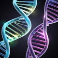 DNA Structure. Long structure of the DNA Royalty Free Stock Photo