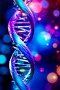 DNA. Study of gene structure of cell. DNA molecule structure. Genetic engineering of the future Royalty Free Stock Photo