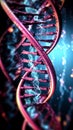 DNA. Study of gene structure of cell. DNA molecule structure. Genetic engineering of the future Royalty Free Stock Photo