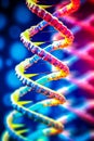 DNA. Study of gene structure of cell. DNA molecule structure. Genetic engineering of the future Royalty Free Stock Photo