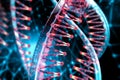 DNA. Study of gene structure of cell. DNA molecule structure. Genetic engineering of the future Royalty Free Stock Photo