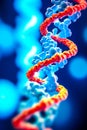 DNA. Study of gene structure of cell. DNA molecule structure. Genetic engineering of the future Royalty Free Stock Photo