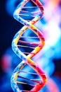 DNA. Study of gene structure of cell. DNA molecule structure. Genetic engineering of the future Royalty Free Stock Photo