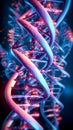 DNA. Study of gene structure of cell. DNA molecule structure. Genetic engineering of the future Royalty Free Stock Photo