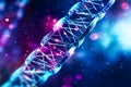 DNA. Study of gene structure of cell. DNA molecule structure. Genetic engineering of the future Royalty Free Stock Photo