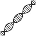 DNA symbol. Vector Illustration