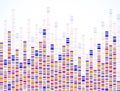 Dna test infographic. Dna test, barcoding, genome map