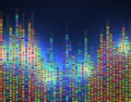 Dna test infographic. Dna test, barcoding, genome map