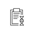 DNA Test Report Icon Royalty Free Stock Photo