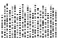 DNA Test White Background Genome Sequence Map Barcoding Royalty Free Stock Photo