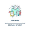 DNA testing concept icon Royalty Free Stock Photo