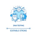 DNA testing concept icon Royalty Free Stock Photo