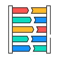 dna testing icon color illustration Royalty Free Stock Photo