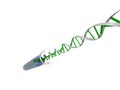 Dna from testtube Royalty Free Stock Photo