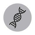 DNA vector icon. Royalty Free Stock Photo