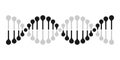 DNA vector icon chromosome genetics DNA gene molecule Royalty Free Stock Photo