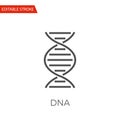 DNA Vector Icon Royalty Free Stock Photo