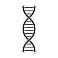 Dna vector icon Royalty Free Stock Photo
