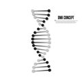 Dna vector icon vector illustration Royalty Free Stock Photo