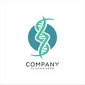 DNA vector logo. Modern simple microbiological icons.