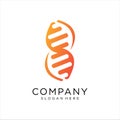 DNA vector logo. Modern simple microbiological icons.