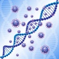 Dna blue virus attak