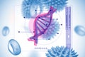DNA and virus graphic design Royalty Free Stock Photo